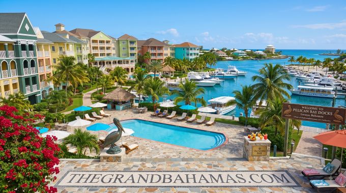 Pelican Bay Hote Marina front Pool